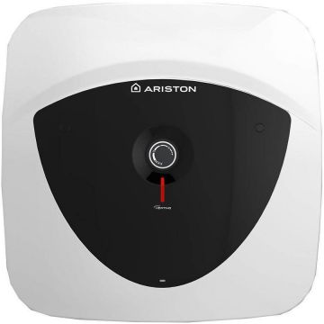 Boiler electric Ariston Andris LUX ECO 15 EU, 15 l, 1200 W, Termostat, Izolatie termica, Protectie electrica IPX4, Montare deasupra chiuvetei, Afisaj LED, Reglaj extern de temperatura