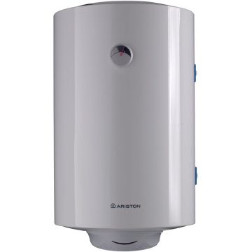 Boiler termoelectric Ariston PRO R 150 VTS EVO EU, 1800 W, 150 l, serpentina pe partea stanga, izlolatie termica poliuriten, reglare mecanica exterioara, supapa siguranta, protectie electrica IPX6