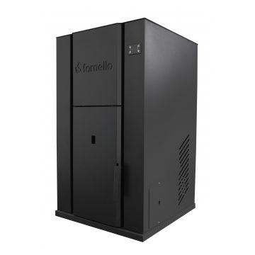 Centrala monobloc pe peleti Fornello Pellet King 40 kw complet echipata pentru incalzire, pompa , vas de expansiune ,supapa de siguranta, automatizare , tiraj fortat, buncar peleti 100 kg, aprindere automata, Clasa energetica A+