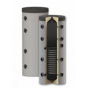 Rezervor de acumulare puffer pentru agent termic, cu o serpentina PS1 150L