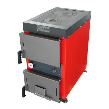 Cazan (centrala) cu plita pe combustibil solid (lemn, carbune, brichete), Fornello Rustic KP 20 kW