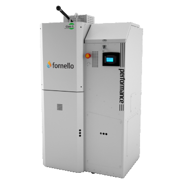 Centrala pe peleti Fornello Slimpel Performance 25 kw, arzator inox, sistem curatare arzator automat, pompa de circulatie, tiraj fortat , buncar 190 litri, pompa electronica Grundfos, sistem curatare mecanica schimbator de caldura, A+