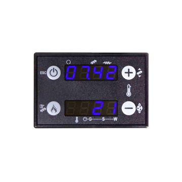 Display centrale si termoseminee pe peleti Fornello Fiama Confort 12-30 kW