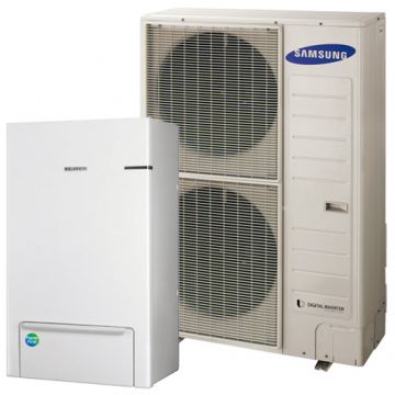 Pompa de caldura aer-apa Samsung 16 kW pentru incalzire si racire, split, trifazata, R410, clasa energetica A+++