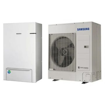 Pompa de caldura aer-apa Samsung 9 kW pentru incalzire si racire, split, trifazata, R32, clasa energetica A+++