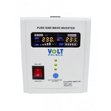 Resigilat - UPS VOLT Polska SInus PRO 500 VA 350W centrala termica (baterie externa)