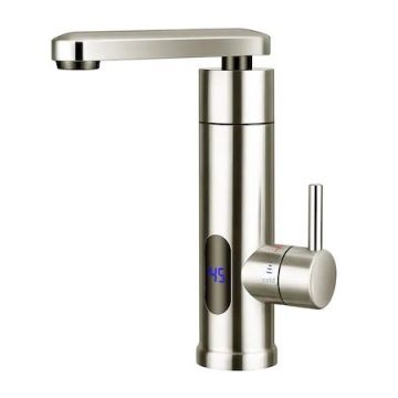Robinet instant pentru incalzit apa - din Inox cu termostat 3000W afisaj LED