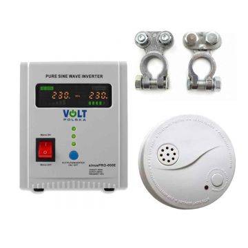 SET UPS VOLT Polska SInus PRO 800VA 500W centrala termica baterie externa 68f6862167648
