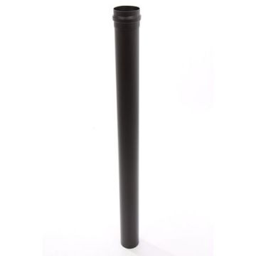 Tub de evacuare gaze arse, Fornello,  otel negru pentru centrale si termoseminee pe peleti, diametru 80 mm, lungime 1 metru, etansare cu garnitura.