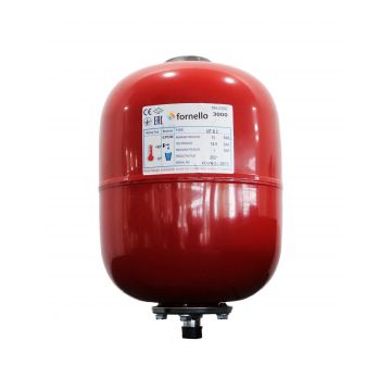 Vas expansiune termic Fornello 8 litri, vertical culoare rosu, presiune maxima 10 bar, membrana EPDM