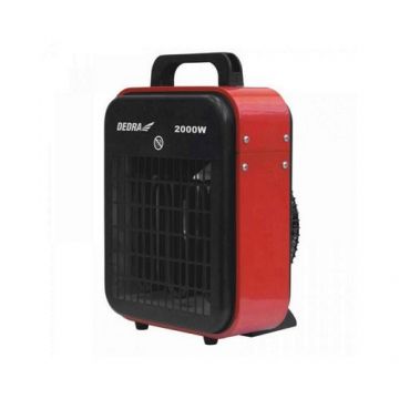 Aeroterma Dedra DED9920B, 2 trepte de putere, 2000 W, alimentare 230V (Rosu)