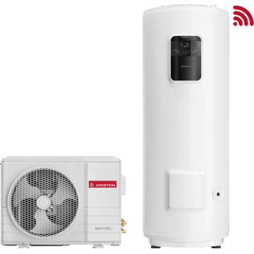 Boiler cu Pompa de Caldura Split Ariston NUOS SPLIT INVERTER Wi-Fi 200 ER WH, 200 Litri, Clasa A+, DC Inverter 200 l