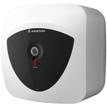 Boiler electric Ariston Andris Elite 15 5 EU, 15l, 1200W, Afisaj LED, Montare deasupra chiuvetei, Rezervor emailat, Alb 15 l