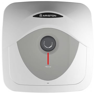 Boiler electric Ariston Andris RS 10 5 EU, 10l, 1200W, Termostat imersat, Montare deasupra chiuvetei, Rezervor emailat, Alb 10 l