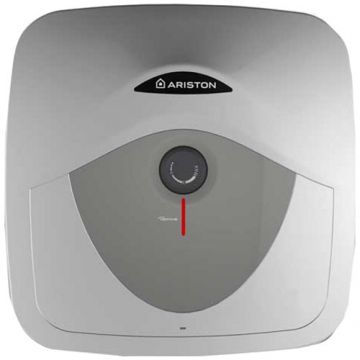 Boiler electric Ariston Andris RS 15U 5 EU, 15l, 1200W, Termostat imersat, Montare sub chiuveta, Rezervor emailat, Alb 15 l