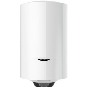 Boiler electric Ariston Pro 1 Eco 50, 1800 W, 50l, Afisaj LED, Tehnologie WaterPlus, Eco Evo, TitanShield, Functie T-MAX, Rezervor emailat cu Titan,