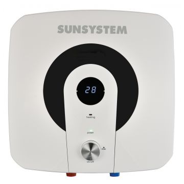Boiler electric Sunsystem MB 15KS-AL, 15 litri, rezistenta electrica 2 kW, clasa energetica B, montaj vertical, incalzire rapida, protectie dubla, montaj deasupra chiuvetei