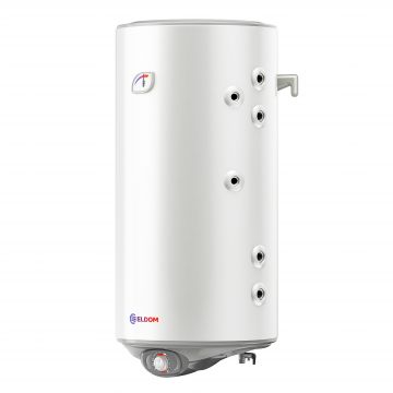 Boiler termoelectric cu 2 serpentine in paralel, Eldom GREEN LINE WVF10046FS21R, 100 Litri, 2 Kw, serpentine pe partea dreapta