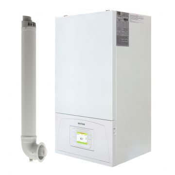 Centrala termica pe gaz, cu condensare, Motan Condens Plus 200, 35 kW, eficienta pana la 106%, modulare 1:10, schimbator inox si control WiFi inclus