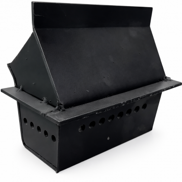 Creuzet (focar) din otel pentru Termoseminee pe peleti Fornello 12/18 kW – Otel 3 mm – Royal / Michelle ( PIESA ORIGINALA )