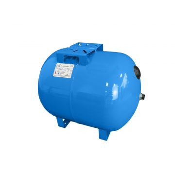Vas expansiune pentru hidrofor Fornello 80 litri, orizontal, cu picioare, culoare albastru, presiune maxima 10 bar, membrana EPDM