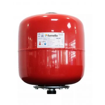 Vas expansiune termic Fornello 35 litri, vertical culoare rosu, presiune maxima 10 bar, membrana EPDM