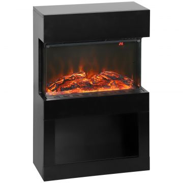 semineu electric cu efect de flacara colorata, 1000W 2000W si telecomanda